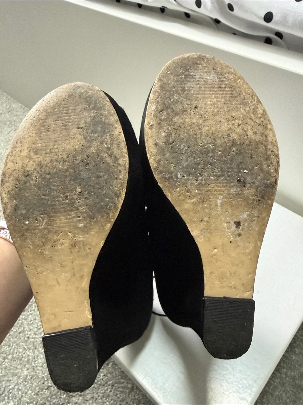 Steve Madden black suede
